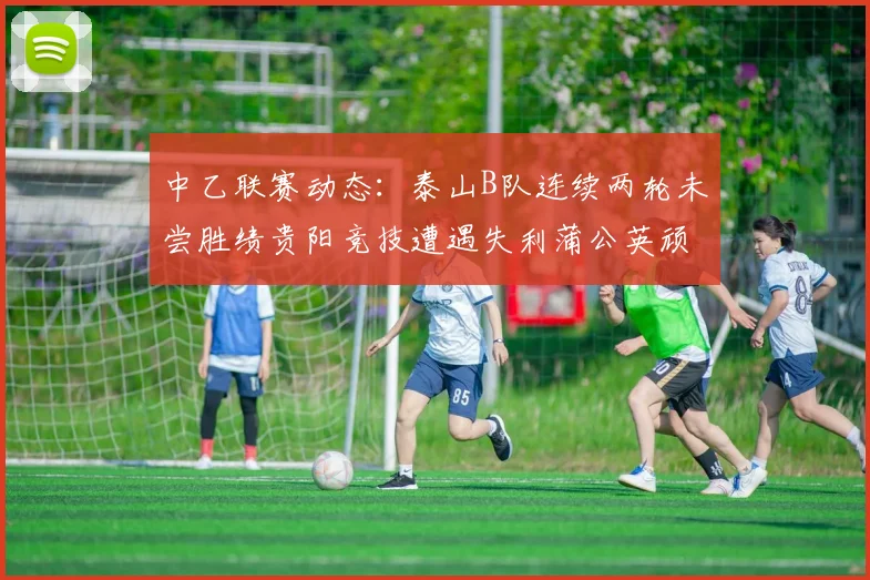 中乙联赛动态：泰山B队连续两轮未尝胜绩贵阳竞技遭遇失利蒲公英顽强战平